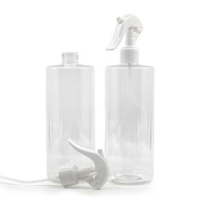 Clear Plastic Bottle, White Trigger Spray 500 ml