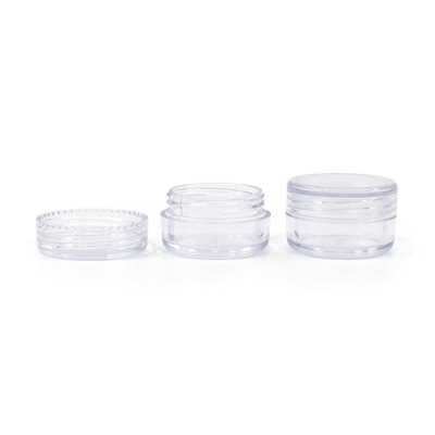 Clear Plastic Jar with Lid, 5 ml