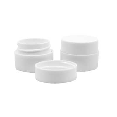 White Plastic Double Wall Jar, 5 ml