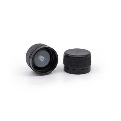 Black Plastic Cap & Dropper 28/415