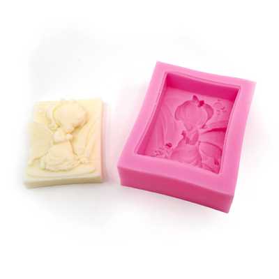 Silicone Soap Mold, Little Angel Girl