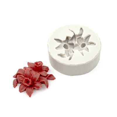 Silicone Soap Mold, Flower, 5,7 x 2,2 cm