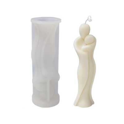 Silicone Mold for Candles, Standing Couple, 16,8 cm
