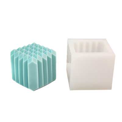 Silicone Mold for Candles, Square, 8,3 x 7,5 cm