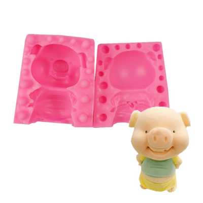 Silicone Soap Mold, Little Pig