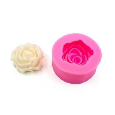 Silicone Soap Mold, Rose, 4 x 3,7 cm