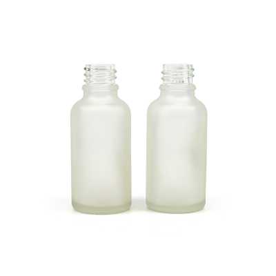 Clear Frosted Glass Bottle, 30 ml, 416 pieces