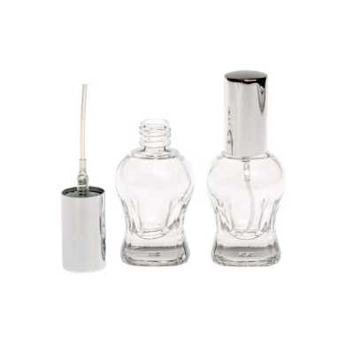 Glass Perfume Roll-On Bottle, Shaped, 12 ml