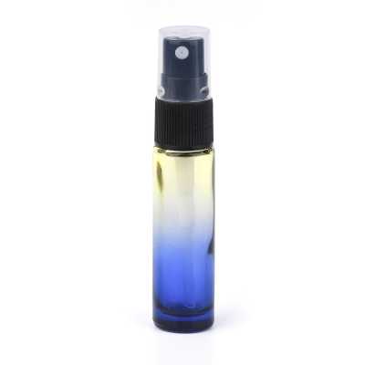 Glass Parfum Sprayer, Yellow-Blue, 10 ml