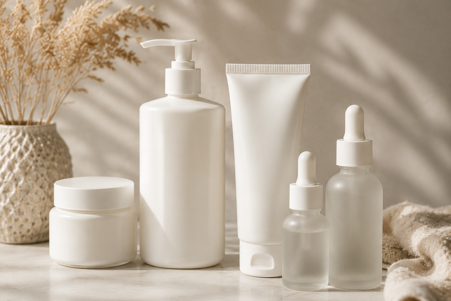 Overview of suitable packs by cosmetic product type